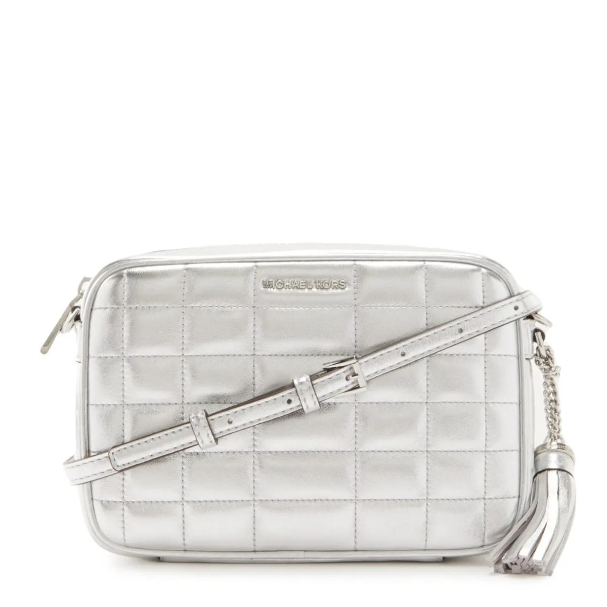 Michael Kors Crossbody Bags - Michael Kors Jet Set Umhängetasche Silber 32S4SJ6M - für Damen