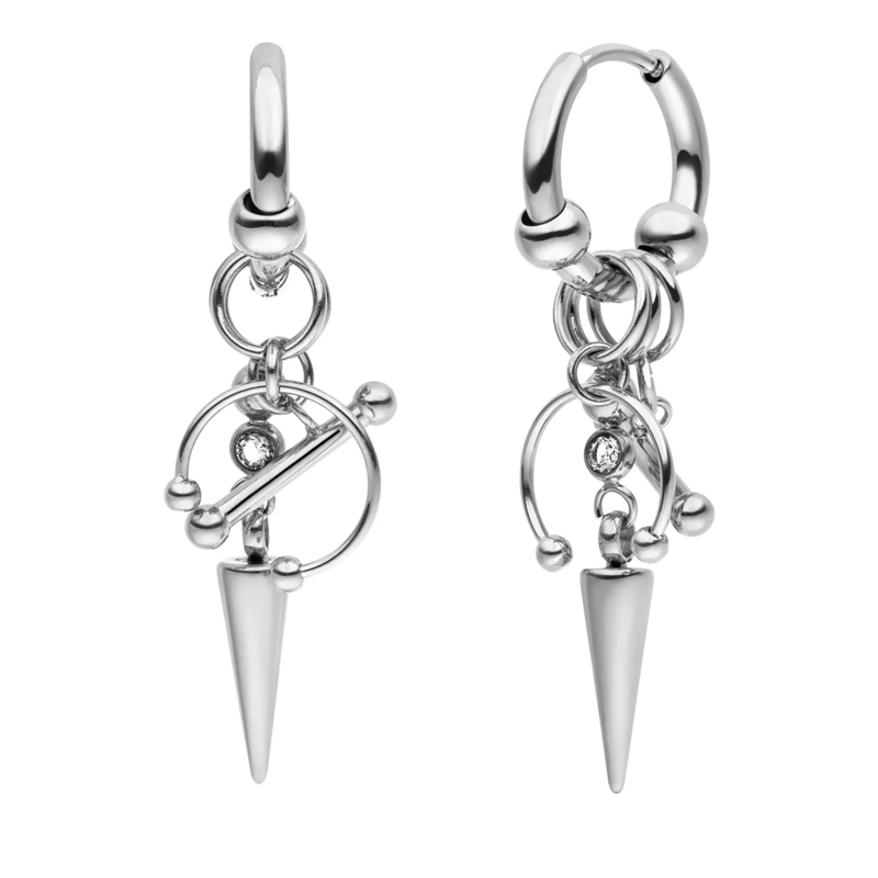 Liebeskind Berlin Ohrstecker Edelstahl Urban Chic silber