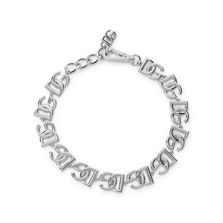 Dolce&Gabbana Halsketten - Silver Logo Necklace - Gr. unisize - in Silber - für Damen