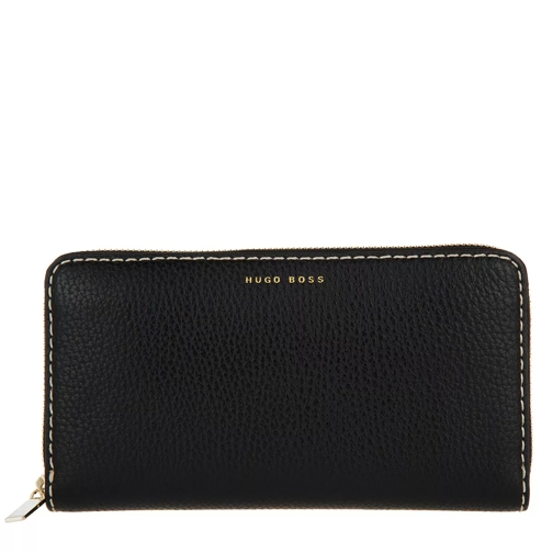 Boss Soft Ziparound Wallet Black Portemonnaie mit Zip-Around-Reißverschluss