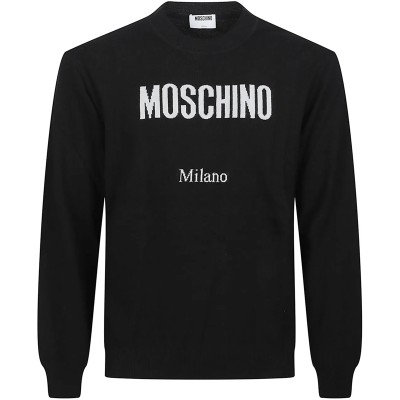Moschino  Print Logo Sweater Black schwarz
