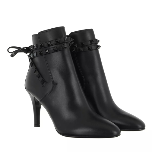 Valentino Garavani Rockstud Ankle Boots Leather Black Stiefelette
