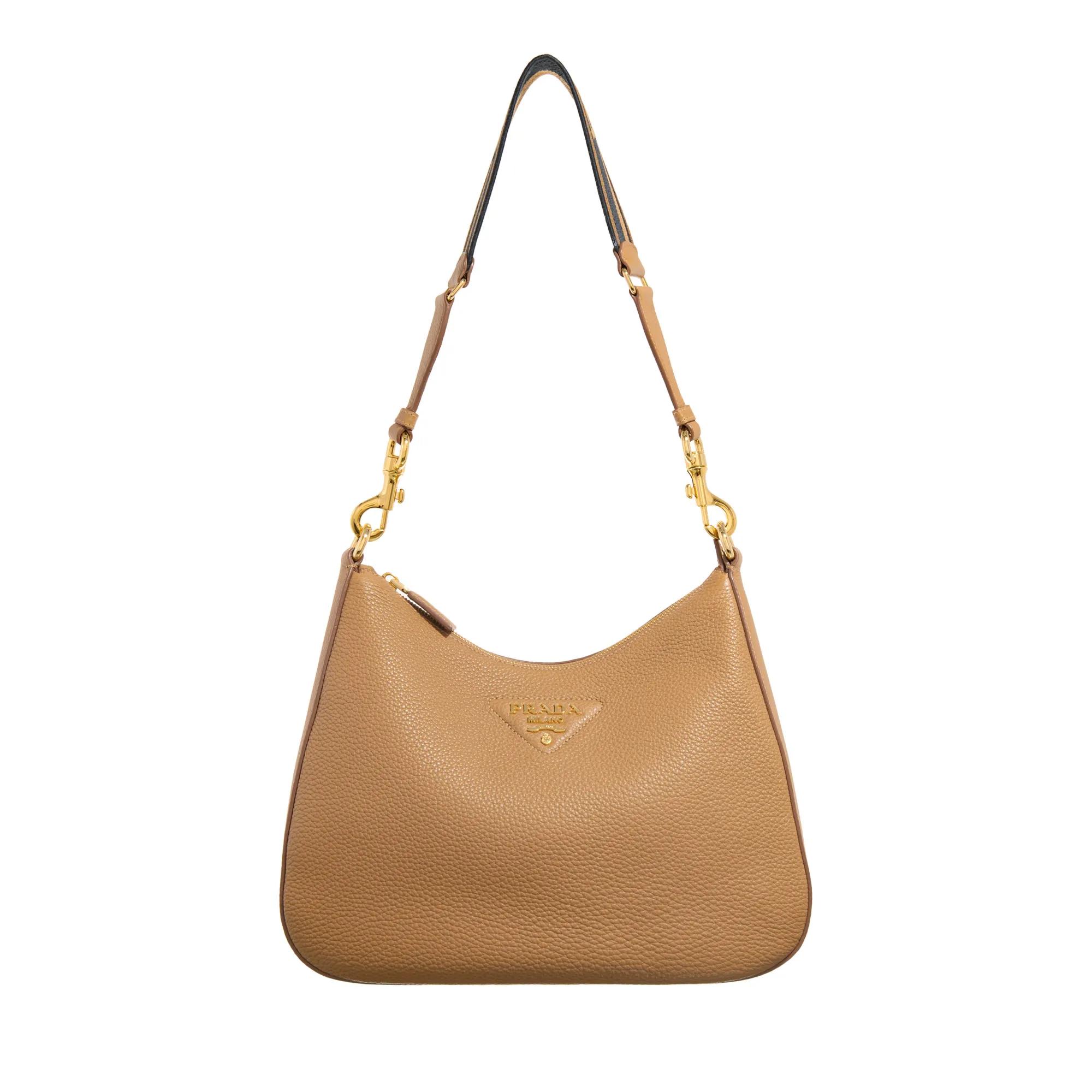 Prada Leather Bag Caramel Shoulder Bag