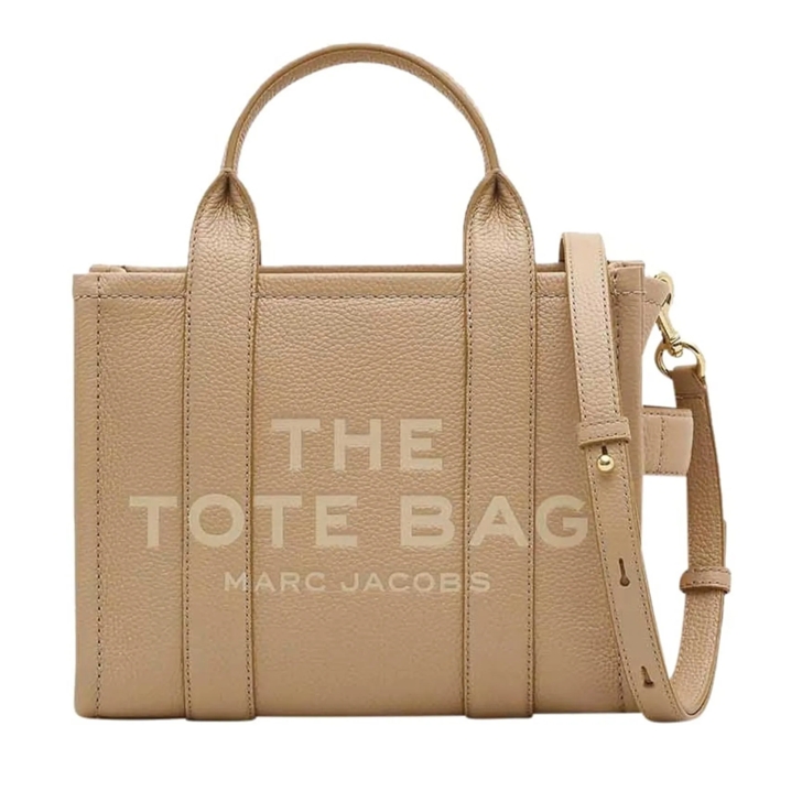 Marc Jacobs Mini Tote Leather Crossbody Bag beige Schultertasche