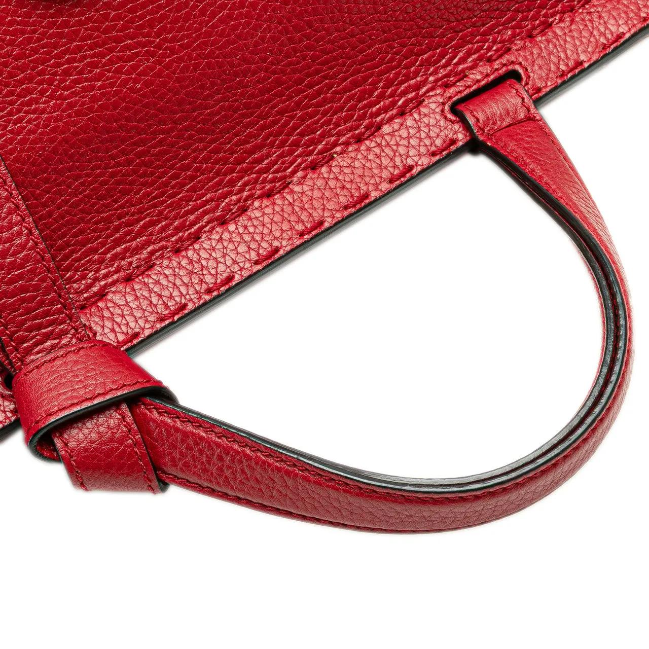 Thumbnail - Gucci Hobo Bags - 2016-2024 Medium GG Marmont Grained Leather Top Ha - Gr. unisize - in Rot - für Damen