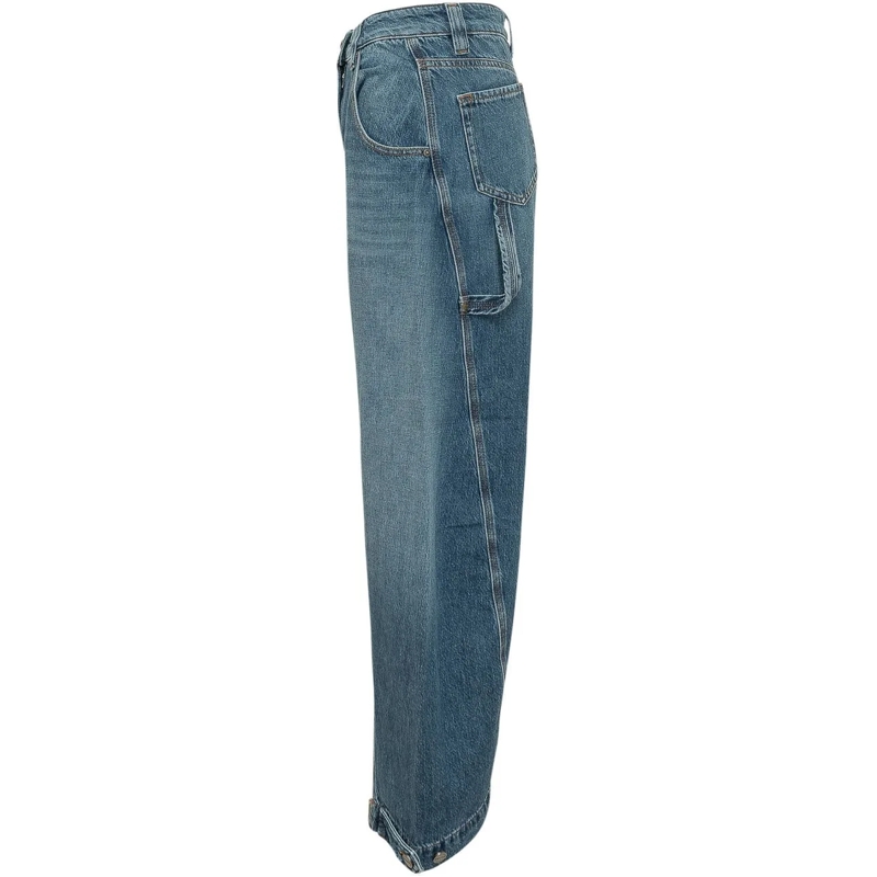 Pinko Jeans Boyfriend Pantaloni con Zip al Fondo blau(Image 3)
