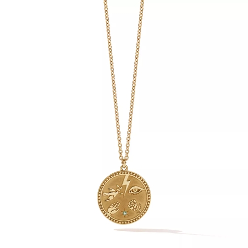 Meadowlark Talisman Necklace 50 cm Gold Plated Mittellange Halskette