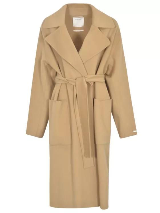 Sportmax - Belt Coat - Größe 38 - brown