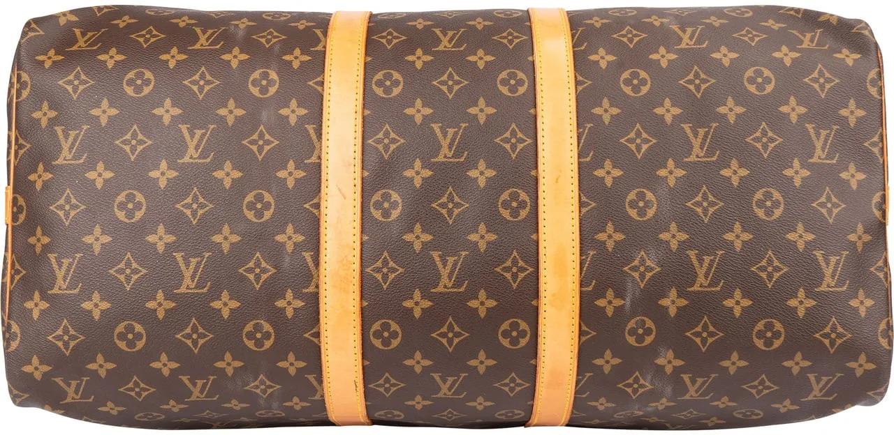 Thumbnail - Louis Vuitton Crossbody Bags - Louis Vuitton Canvas Monogram Keepall 55 Bandoulie - Gr. unisize - in Braun - für Damen