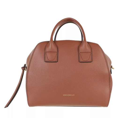 Coccinelle Concrete Journal Handbag Bottalatino Leather  Cinnamon Bowling Bag