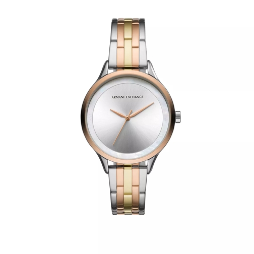 Armani Exchange Ladies Three-Hand Stainless Steel Watch Multicolour Dresswatch