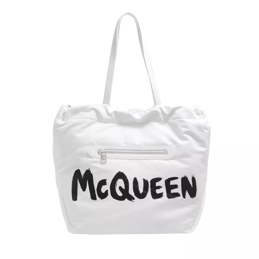 Alexander McQueen The Ball Bundle Bag  White/Black Shopper