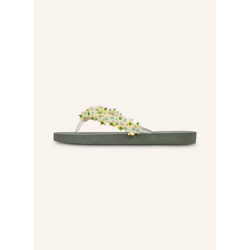 UZURII Flip Flops flip flop Tulum Bloom Yellow dunkel-grün(Image 10)