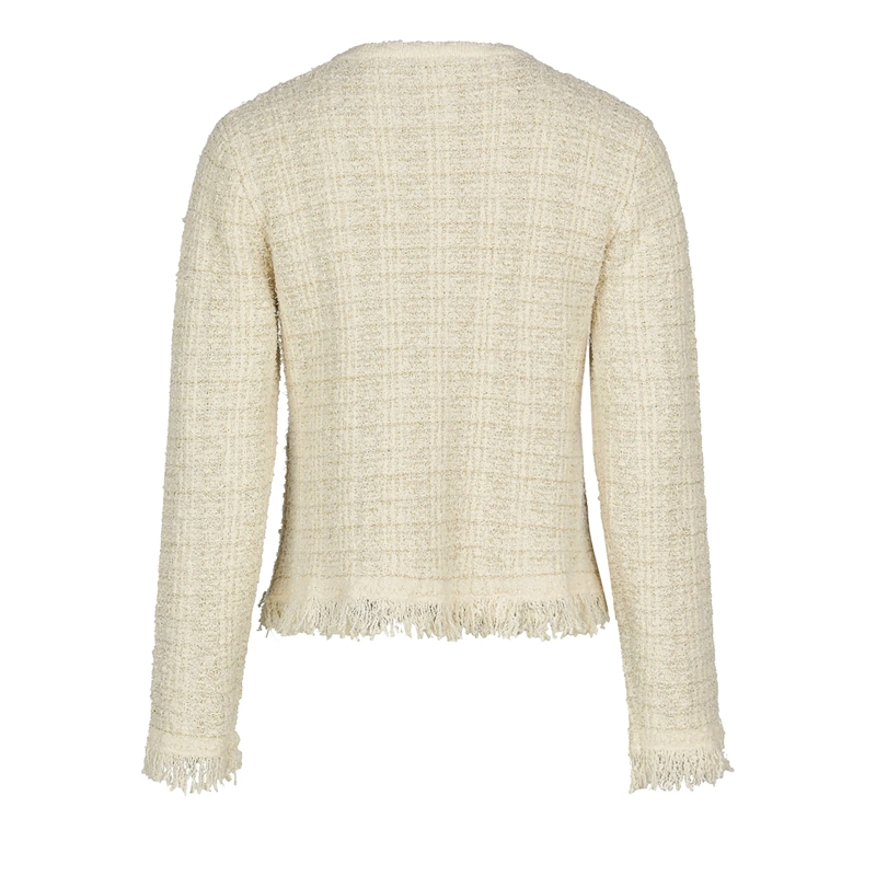 Marc Aurel Bouclé-Jacke Strickjacke beige(Image 5)
