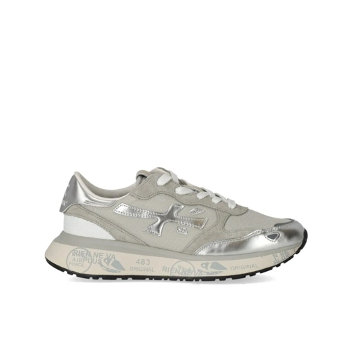 Premiata Low-Top Sneaker Nylon And Suede Active Sneakers With Laminated Acc Silver (Image 2)