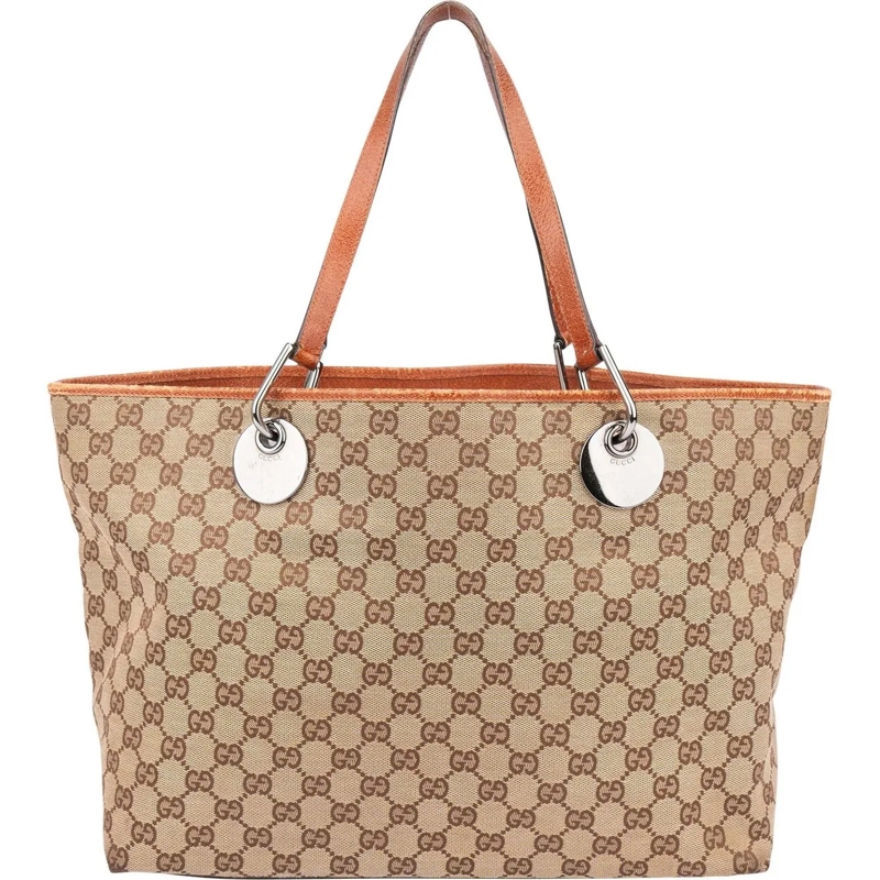 Gucci Schultertasche Gucci GG Monogram Eclipse Handbag braun