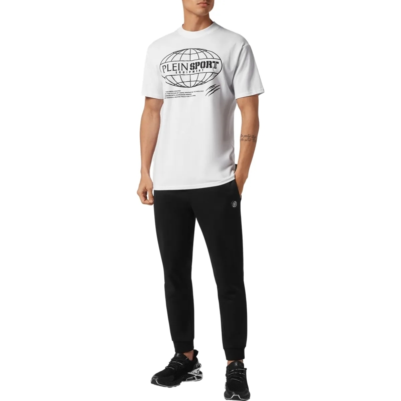 Plein Sport T-Shirt T-Shirt Rundhalsausschnitt Ss Global Express Editi weiss(Image 3)