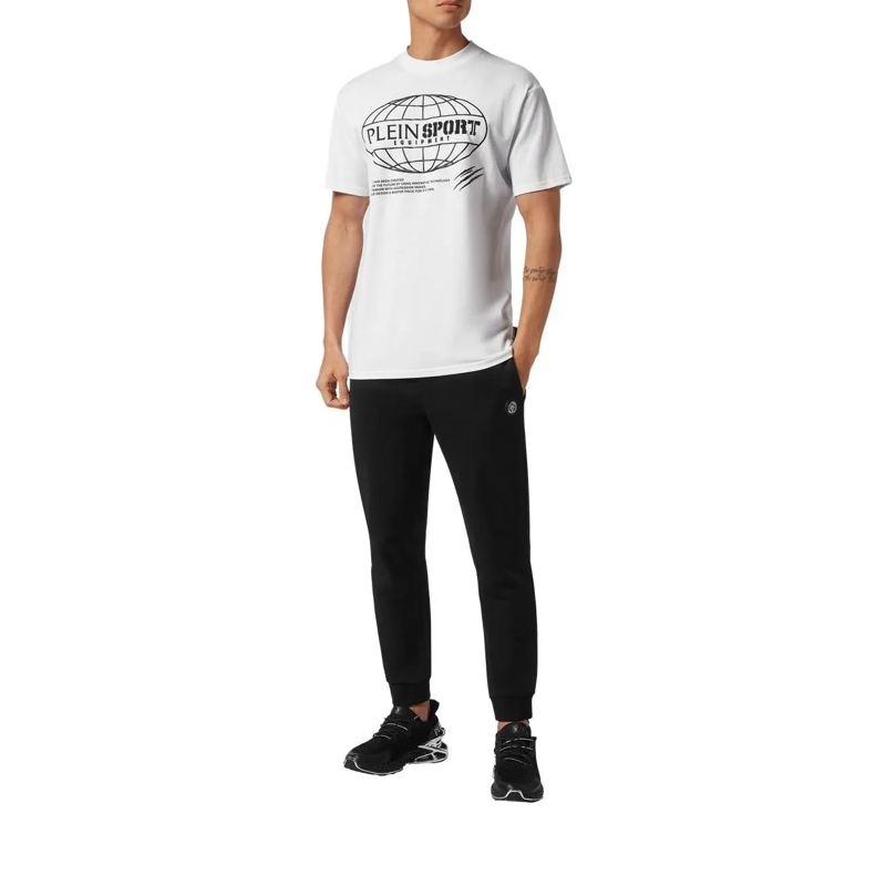 Plein Sport T-Shirt T-Shirt Rundhalsausschnitt Ss Global Express Editi weiss(Image 2)