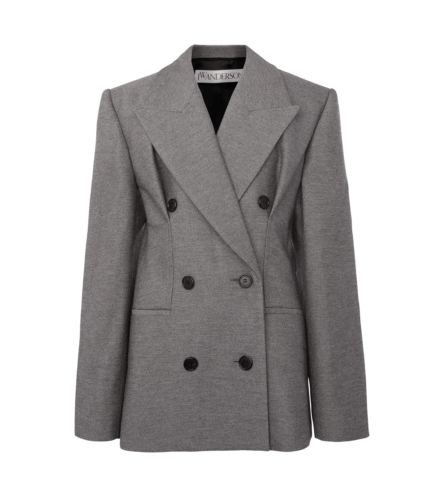 J.W.Anderson - Doppelreihiger Hourglass Blazer - Größe 6 - grau