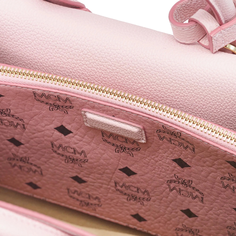 MCM Draagtas Milla Lthr Tote Sml Qa Lotus Pink(Image 4)