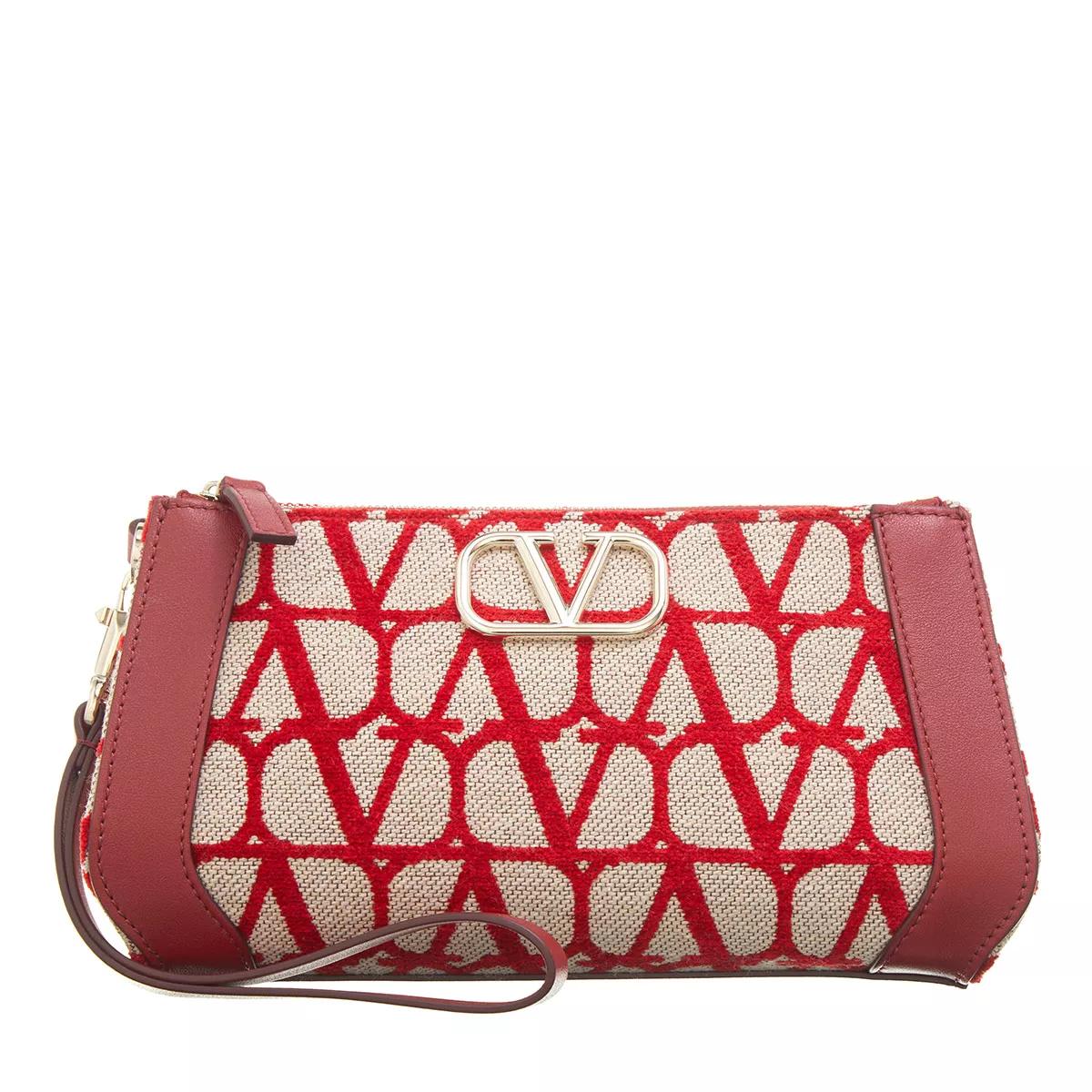 Valentino Garavani Kosmetiktaschen - Beauty Case Pouch V Logo - Gr. unisize - in Beige - für Damen