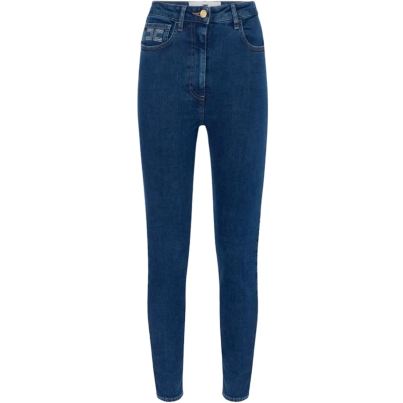 Elisabetta Franchi Jeans à jambe droite Jeans Denim blau