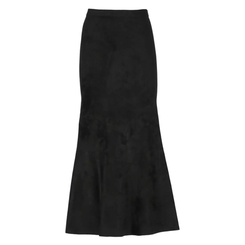 D. Exterior Midi Jurken Black Wool Blend Skirt Black