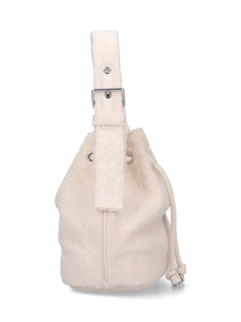 Thumbnail - Tory Burch Beuteltaschen - T Monogram Small Bucket Bag – White - Gr. unisize - in Weiß - für Damen