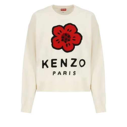 Kenzo Ivory Wool Sweater Neutrals 