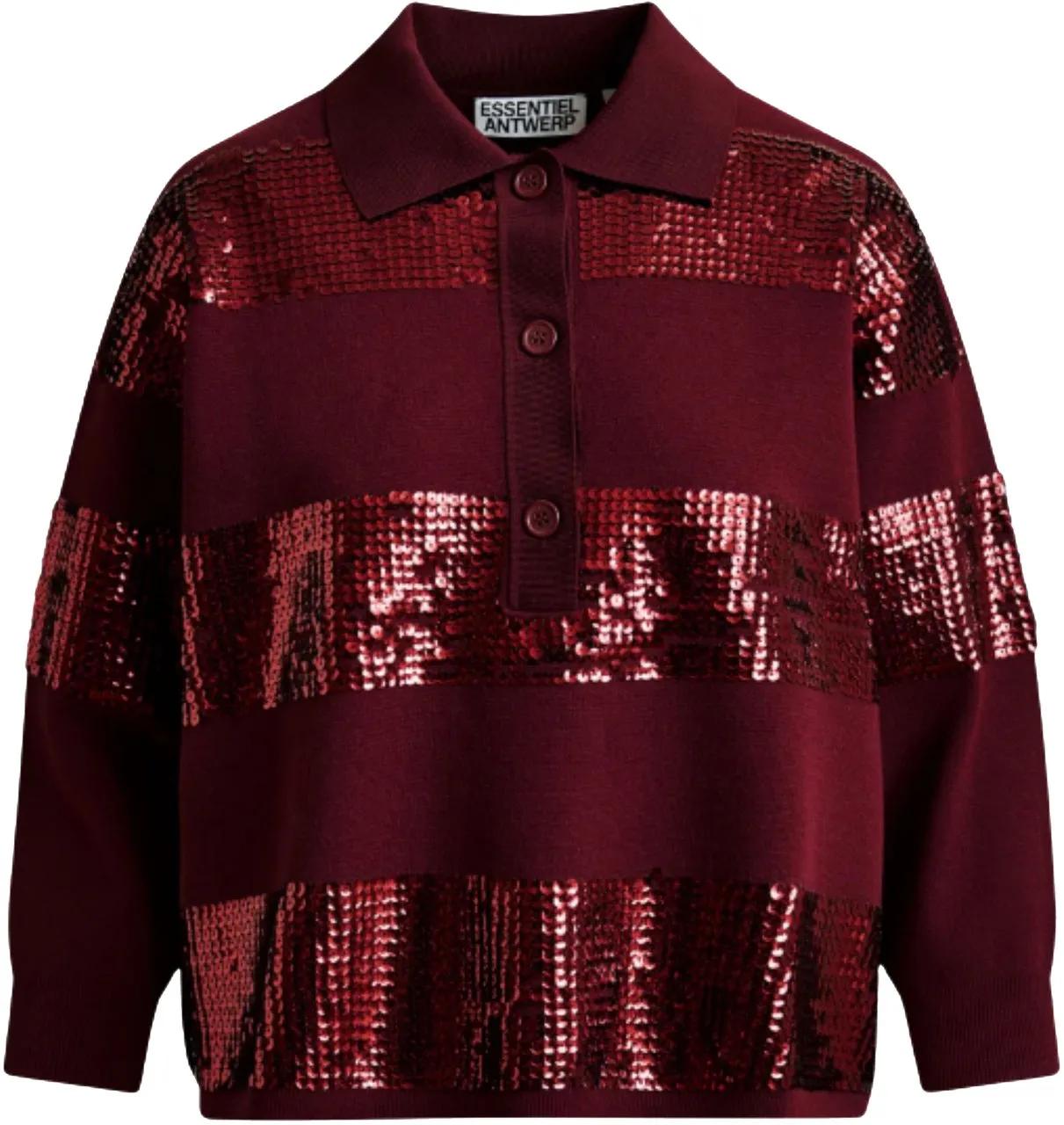 Essentiel Antwerp - Essentiel Antwerp Polos Bordeaux Illuminati - Größe XS - rot