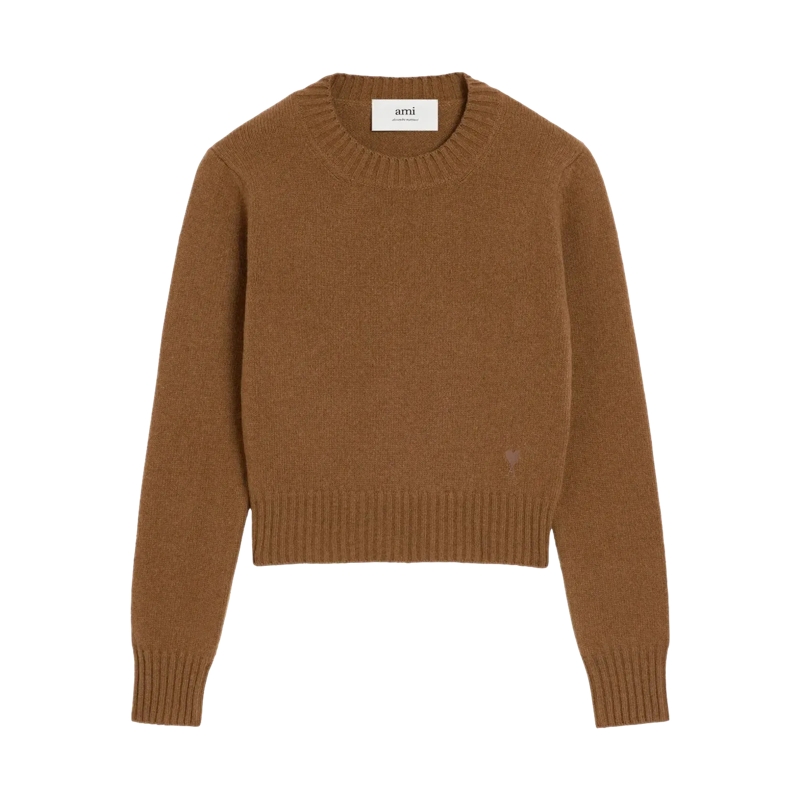 AMI Paris Pull AMI Alexandre Matiussi FKS832.005 216 216 HAZELNUT
