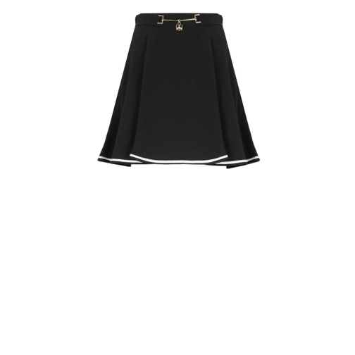 Elisabetta Franchi Mini jupes Crepe Ful Mini Skirt Black