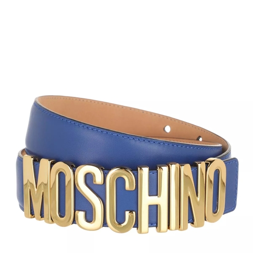 Moschino Belt Blu Dünner Gürtel