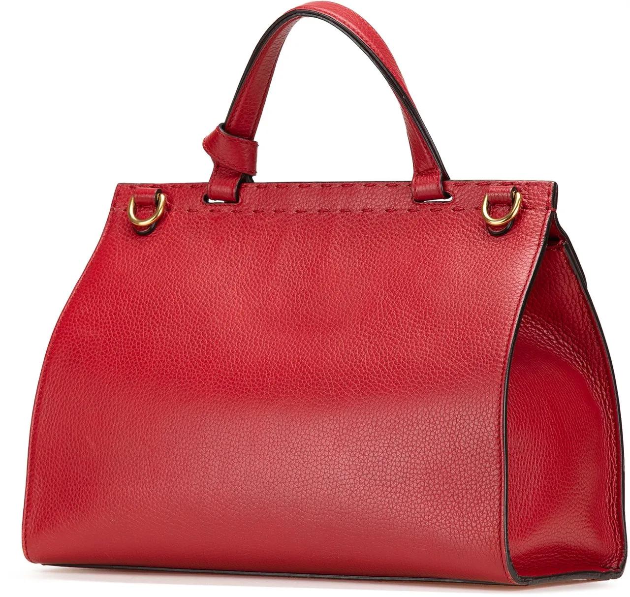 Thumbnail - Gucci Hobo Bags - 2016-2024 Medium GG Marmont Grained Leather Top Ha - Gr. unisize - in Rot - für Damen