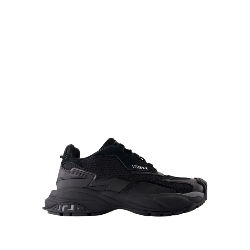 Versace Low-Top-Sneaker Low Top Sneakers - Leather - Black Black