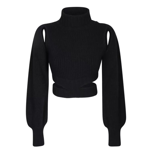 Andreadamo Cut-Out Details Sweater Black 