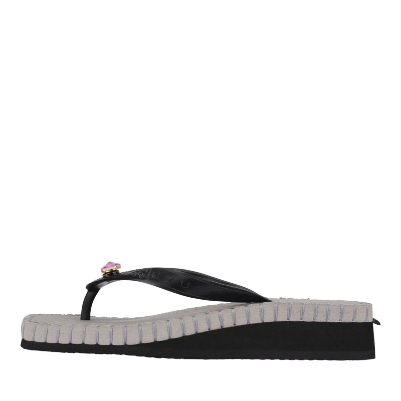 UZURII Flip Flops Zehentrenner Stitched by S Mid Heel Taupe taupe