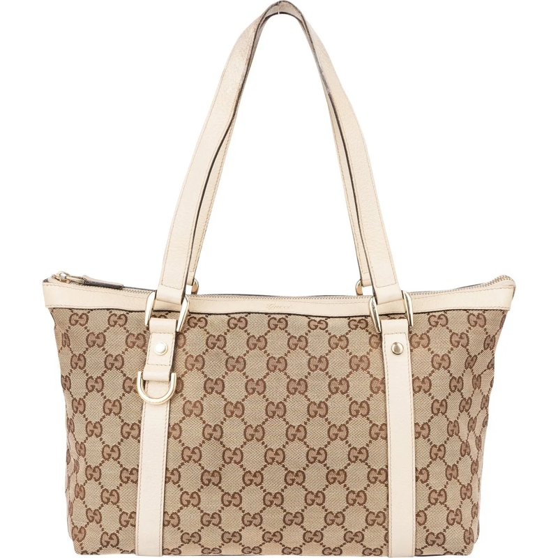 Gucci Schultertasche Gucci GG Monogram Abbey Handbag braun