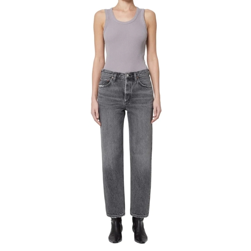 Agolde Valen Spirit Denim Pants Grey Jeans