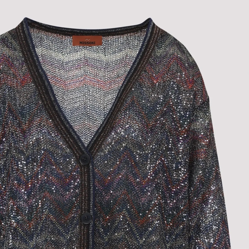 Missoni Vest Loose Fit V-Neck Sweater Multicolor(Image 3)