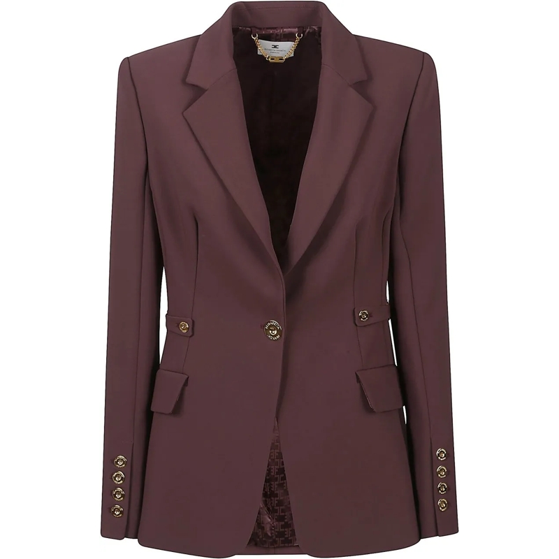 Elisabetta Franchi Veste de transition Jacket Red rot