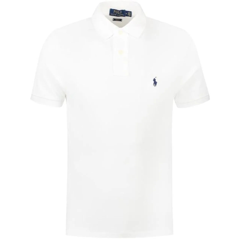 Ralph Lauren Polo Polo Shirt Custom Slim Fit weiß