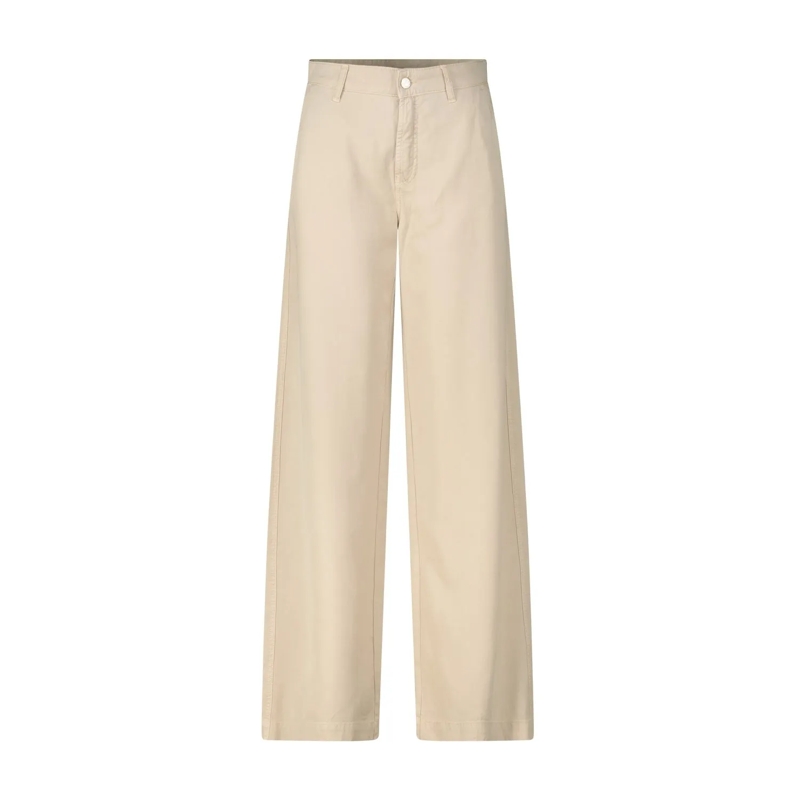 Cambio Stoffen broek Wide-Leg Hose Alek Hellbraun