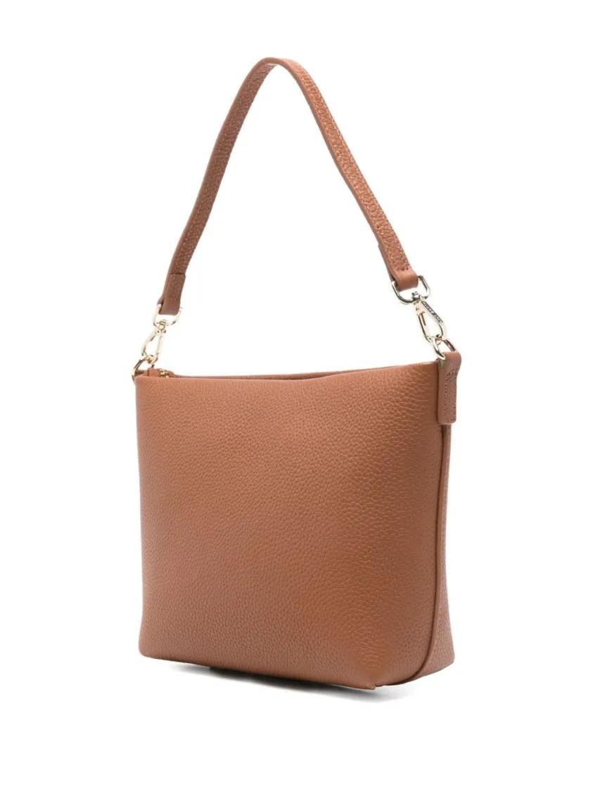 Thumbnail - Mc2 Saint Barth Hobo Bags - Medium Trapezoidal Handbag In Textured Brown Finis - Gr. unisize - in Braun - für Damen
