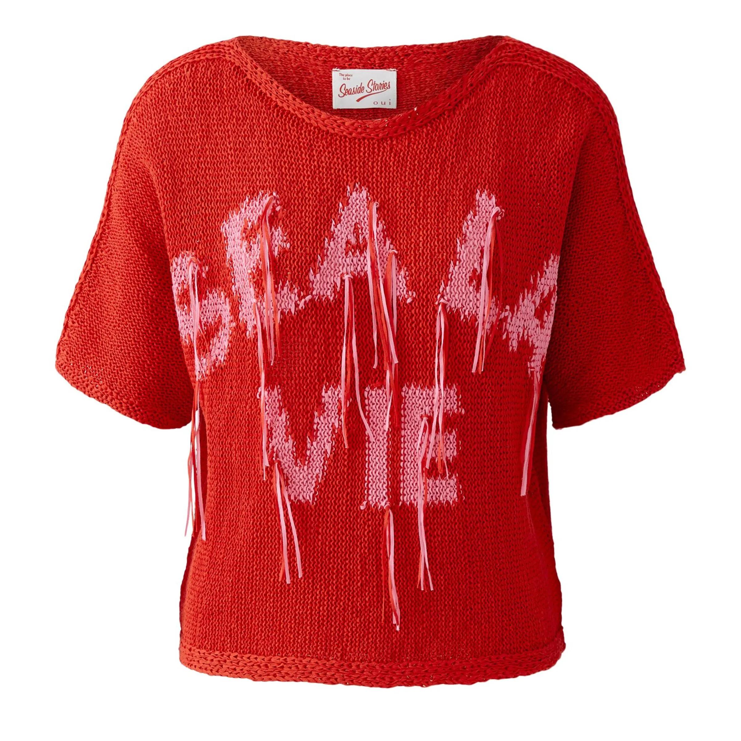 Thumbnail - Oui - Pullover - Größe 42 DAMEN - red