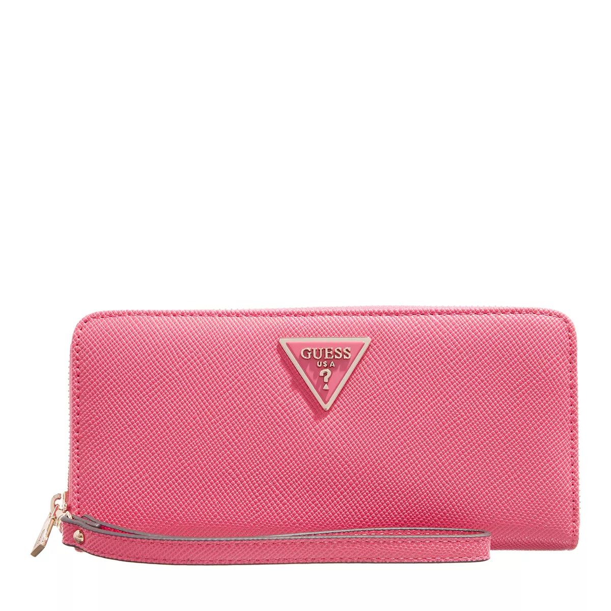 Guess Laurel Slg Large Zip Around Magenta ZipAround Wallet