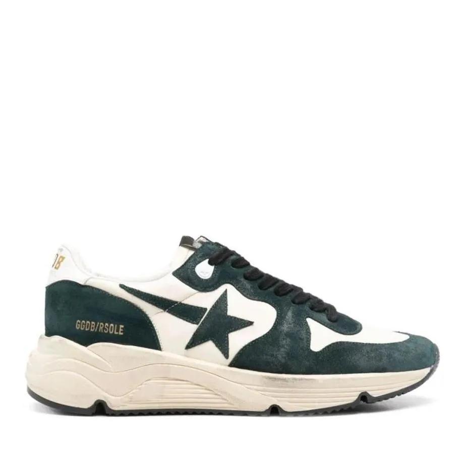 Golden Goose Running Sole Sneakers Green Lage-top sneaker