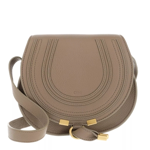 Chloé Small Marcie Shoulder Bag Grained Leather Desert Taupe Crossbody Bag