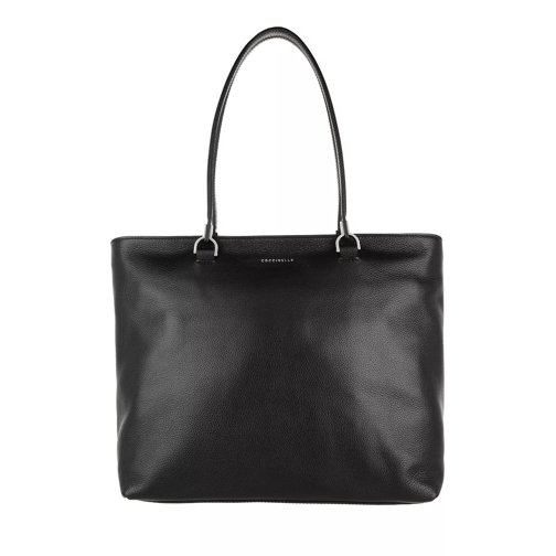Coccinelle Shopping Bag Grained Leather Noir Shopping Bag