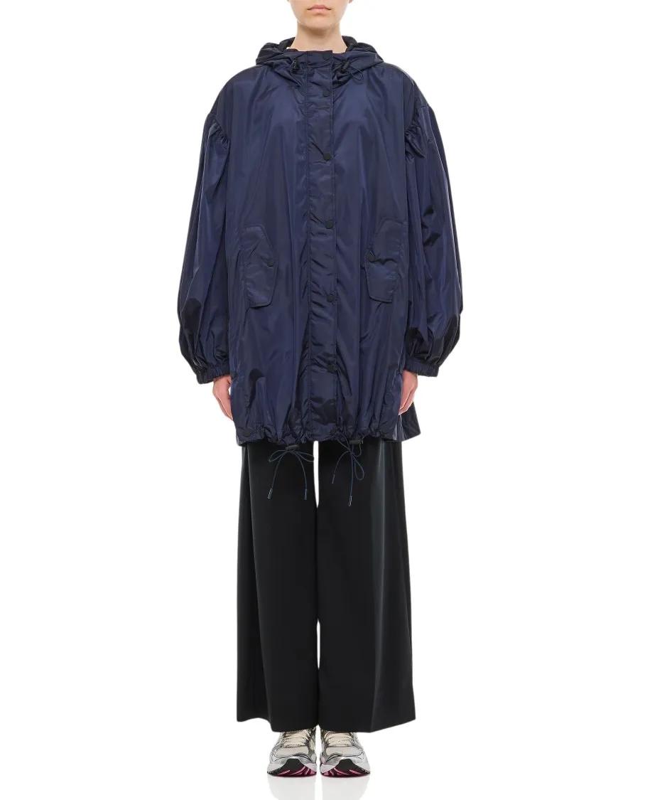 Simone Rocha - Puff Sleeve Trapeze Parka W/ Button Placket - Größe 6 - blau